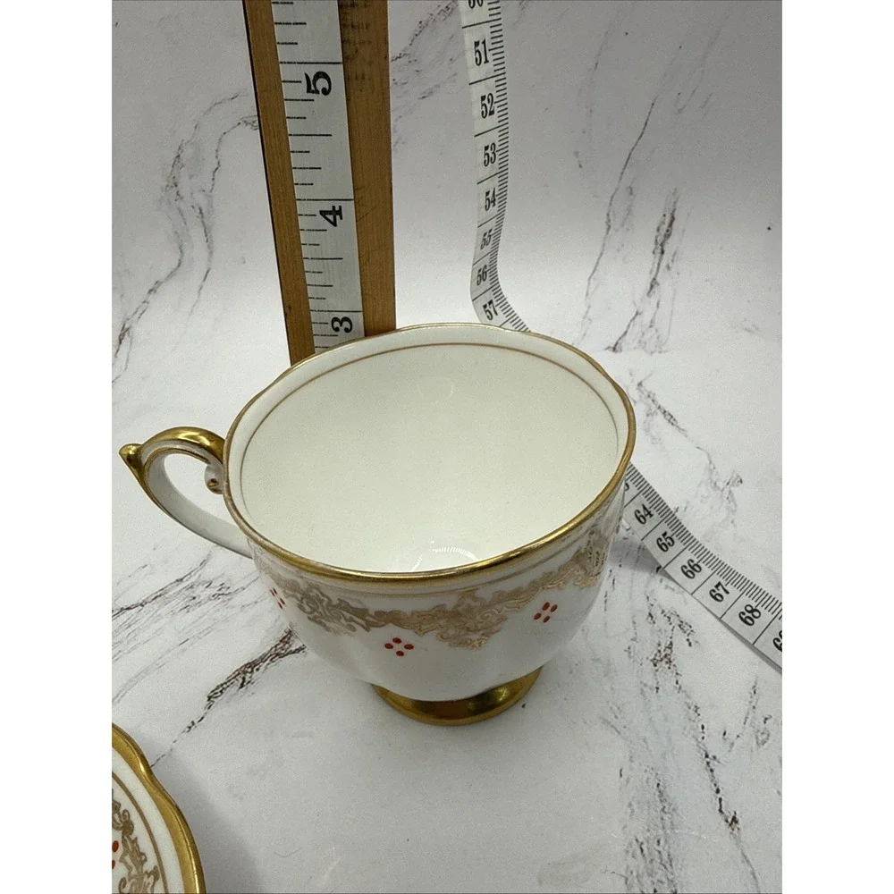 Bell Fine Bone China‎ Made In England Footed Cup and Saucer 4144